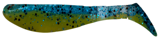 Relax Lures Kopyto 3 Blue Yellow Glitter (8cm)