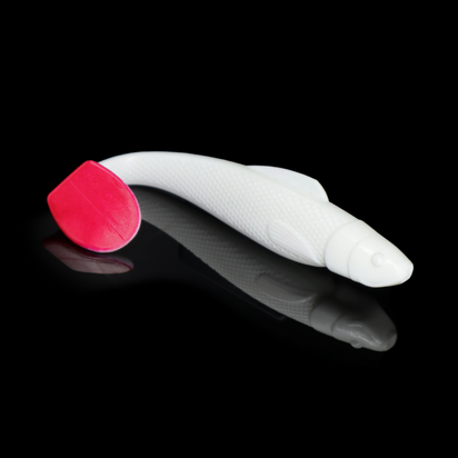 Relax Lures Ohio 4 White Red Tail (10cm)