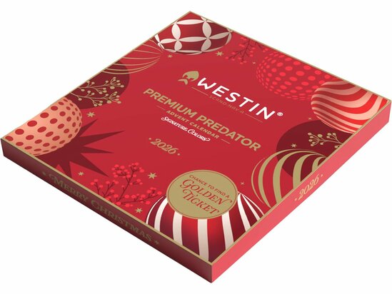 Westin 2026 Premium Predator Advent Calendar met 24 stuks kunstaas