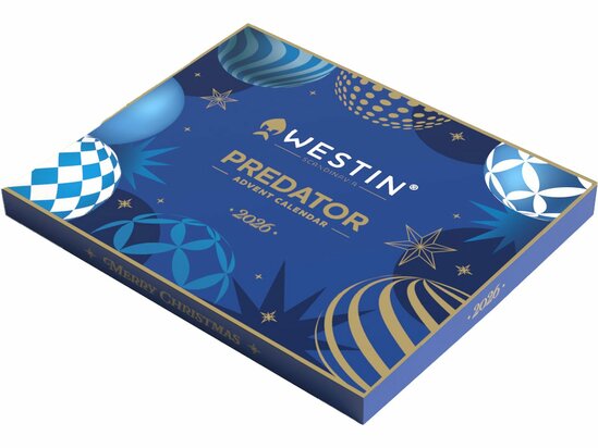 Westin 2026 Predator Advent Calendar met 24 stuks kunstaas