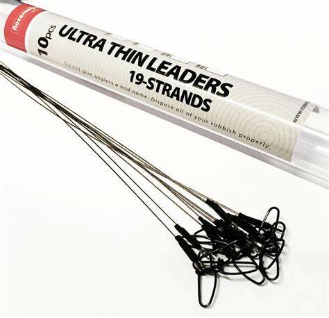 Ultra Thin Leaders 19 strand (30lb 30cm) goudvoorn