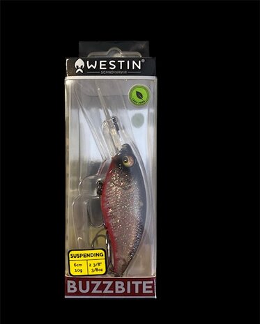 Westin Buzzbite crankbait 6cm Red Ghost goudvoorn