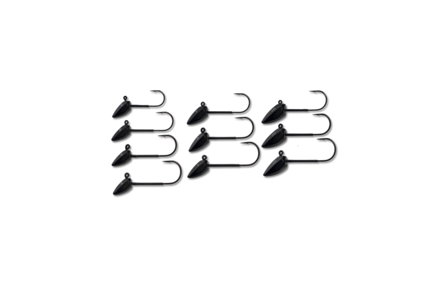 Toppies TuToppies Tungsten Jighead Dart Black Matt haakmaat 1/0 7grngsten Jighead Dart Black Matt haakmaat 1 7gr