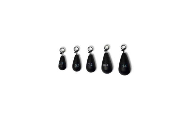 Toppies Tungsten Fastach Sinker Black Matt 3.5gr