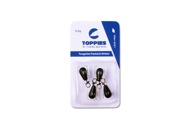 Toppies Tungsten Fastach Sinker Black Matt 5.3gr