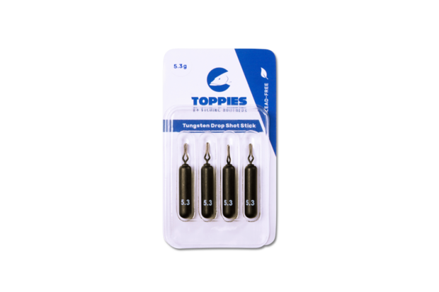 Toppies Tungsten Drop Shot Stick Black Matt 7.2gr