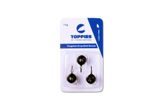 Toppies TToppies Tungsten Drop Shot Round Black Matt 7.2grungsten Drop Shot Round Black Matt 5.3gr