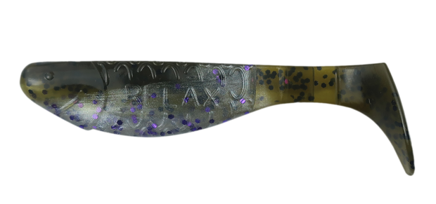 Relax Lures Kopyto 3 Green White Purple Glitter (8cm)