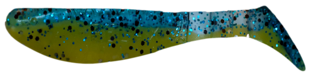 Relax Lures Kopyto 3 Blue Yellow Glitter (8cm)