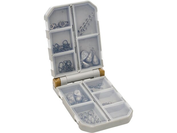Westin Rigging Box Rigs and Leaders Accesoires up to 39kg Black Nickel 65 stuks