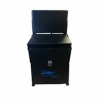 Elite zitmand met rugleuning voor de jeugdige visser