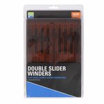 Preston Double Slider Winders Plus Box 26cm bruin