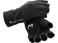 Westin Fishing halve vingers handschoenen Fleece Large Black