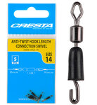 Cresta Anti-Twist Hook Length Connection Swivel maat 14