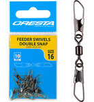 Cresta Feeder Swivels Double Snap maat 16