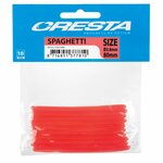 Cresta Spaghetti Fluo Red (3.8mm 8cm)