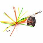 Spro Larva Mayfly Spinner Firetiger (5cm 4gr) Single haakmaat 10