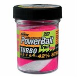 Berkley Powerbait Foreldeeg Troutbait Glow in the Dark Fluo Rood/Wit 50gr
